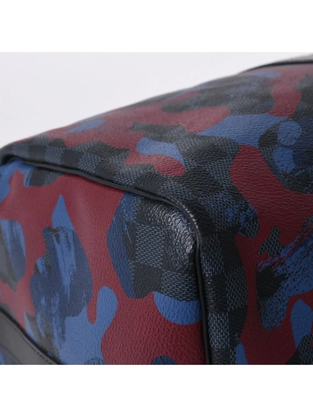 Louis Vuitton Damier Cobalt Camouflage Keepall Bandouliere 45